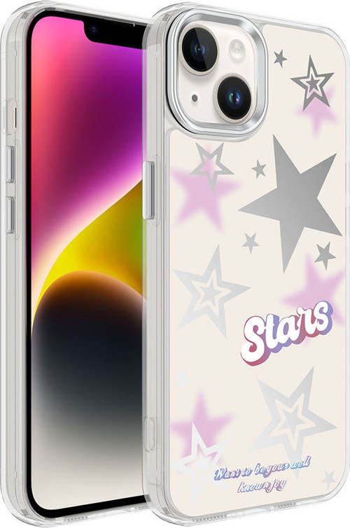 iPhone 13 Uyumlu AiHTTgli Parlak Tasarımlı MKST Mimbo Kılıf-NO4