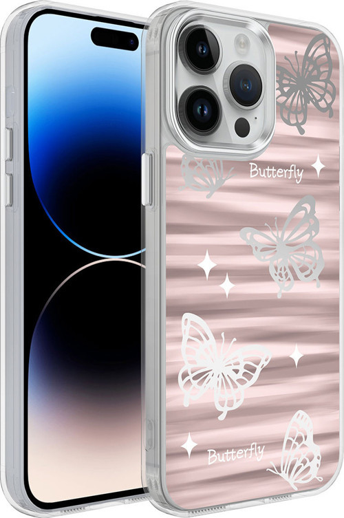 iPhone 14 Pro Uyumlu AiHTTgli Parlak Tasarımlı MKST Mimbo Kılıf-NO5