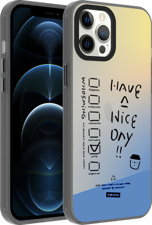 iPhone 12 Pro Max Uyumlu Desenli MKST Dragon Sert Kılıf-Have