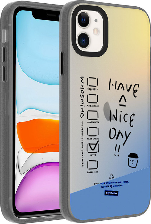 iPhone 11 Uyumlu Desenli MKST Dragon Sert Kılıf-Have