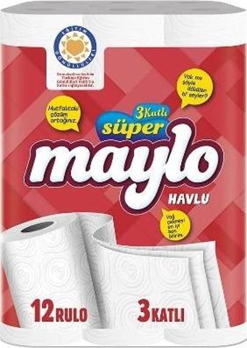 Kağıt Havlu 12'li 3 Katlı (4'lü)