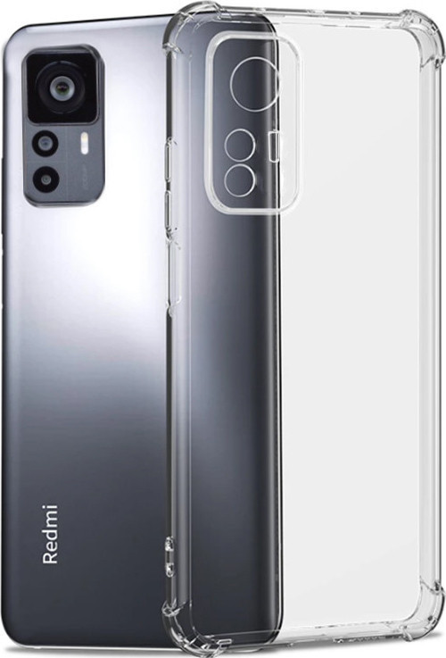 Mi 12T Pro Kılıf MKST Kamera Korumalı Nitro Anti Shock Silikon - Renksiz