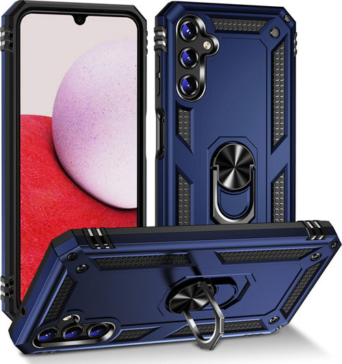 Galaxy A14 Kılıf MKST Vega Kapak - Mavi