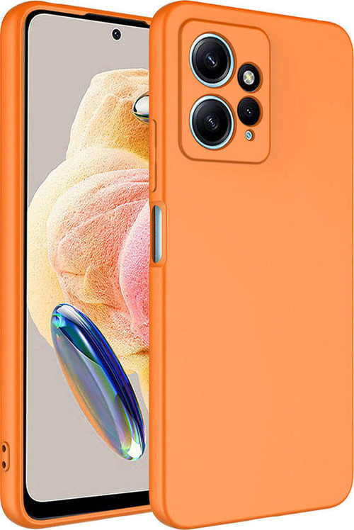 Redmi Note 12 4G Kılıf MKST Mara Lansman Kapak - Turuncu