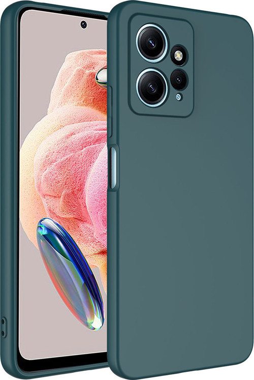 Redmi Note 12 4G Kılıf MKST Mara Lansman Kapak - Koyu Yeşil