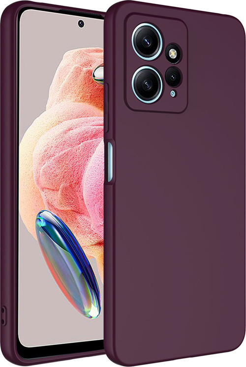 Redmi Note 12 4G Kılıf MKST Mara Lansman Kapak - Koyu Mor