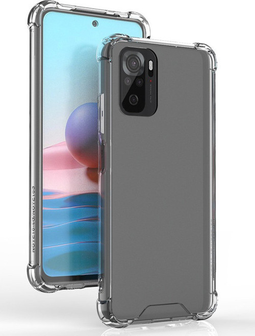 Redmi Note 10S Kılıf MKST Nitro Anti Shock Silikon - Renksiz