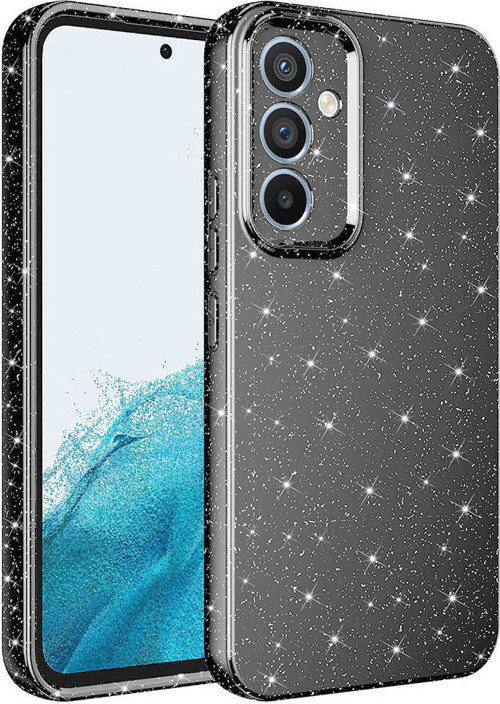 Galaxy A54 Kılıf Kamera Korumalı Simli Lüks MKST Koton Kapak - Gri