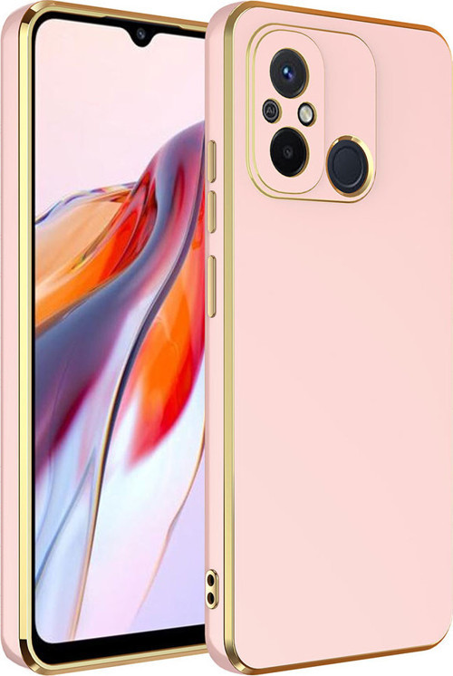 Redmi 12C Kılıf MKST Bark Kapak - Rose Gold