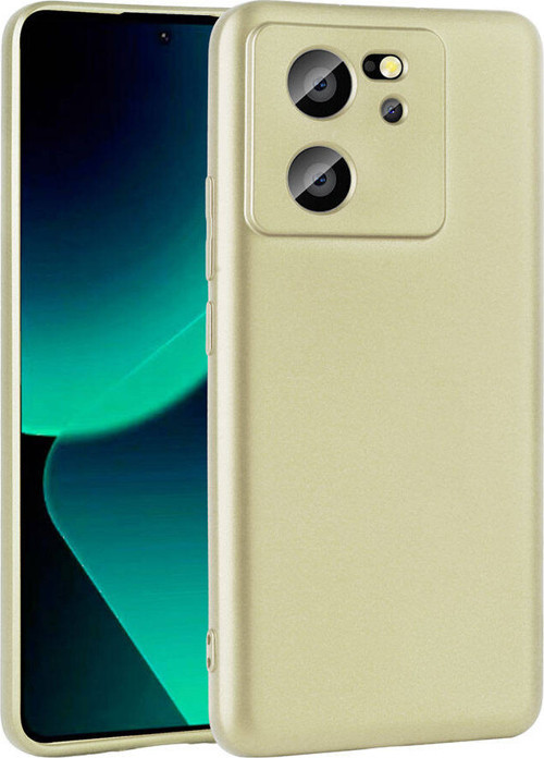 Mi 13T Kılıf MKST Premier Silikon Kapak - Gold