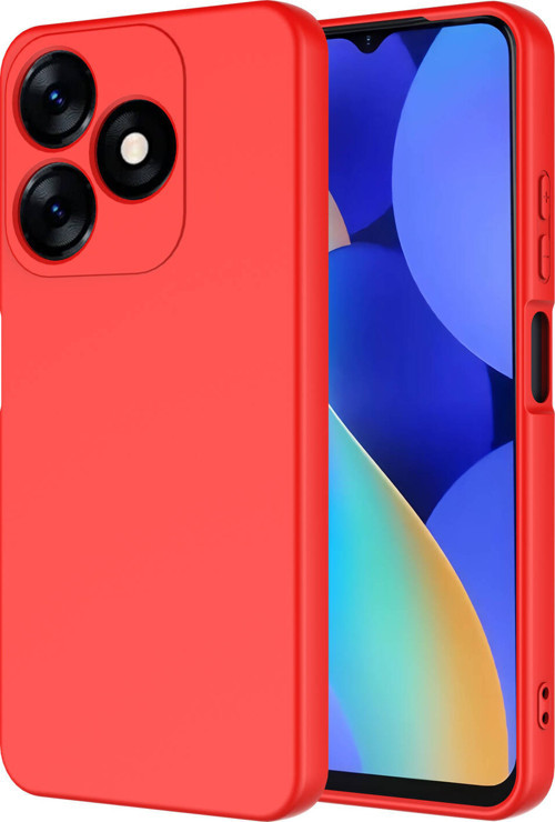 Tecno Spark 10 4G Kılıf MKST Mara Lansman Kapak - Kırmızı