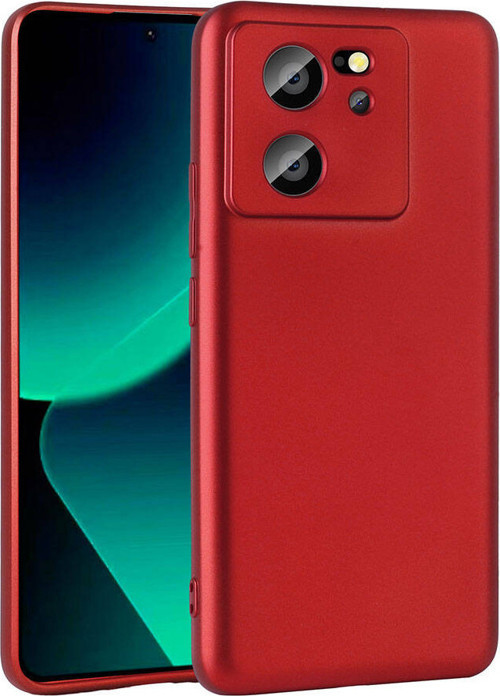 Mi 13T Kılıf MKST Premier Silikon Kapak - Kırmızı