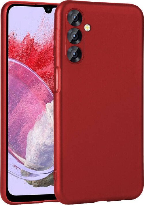 Galaxy M34 5G Kılıf MKST Premier Silikon Kapak - Kırmızı