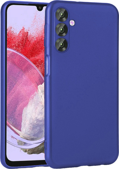 Galaxy M34 5G Kılıf MKST Premier Silikon Kapak - Saks Mavi