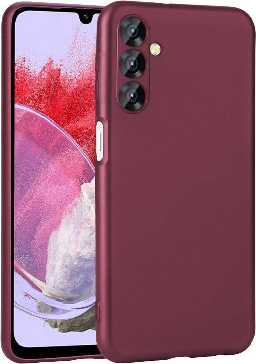 Galaxy M34 5G Kılıf MKST Premier Silikon Kapak - Mürdüm