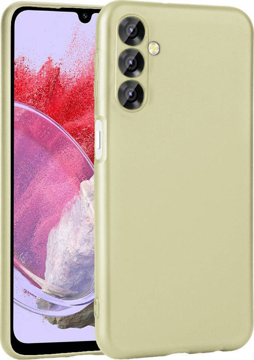 Galaxy M34 5G Kılıf MKST Premier Silikon Kapak - Gold
