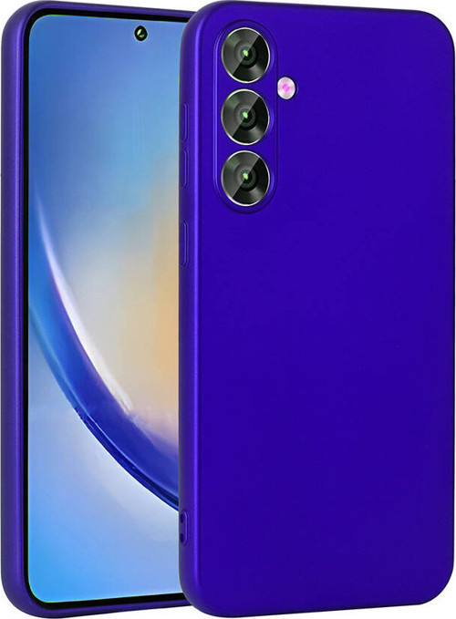 Galaxy A35 Kılıf MKST Premier Silikon Kapak - Saks Mavi
