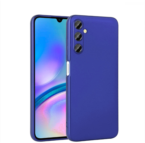 Galaxy A05S Kılıf MKST Premier Silikon Kapak - Saks Mavi