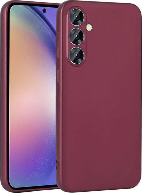 Galaxy A55 Kılıf MKST Premier Silikon Kapak - Mürdüm