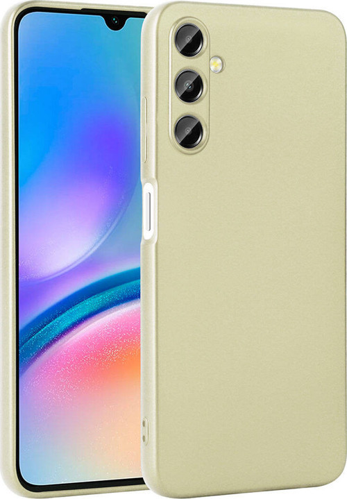 Galaxy A05S Kılıf MKST Premier Silikon Kapak - Gold