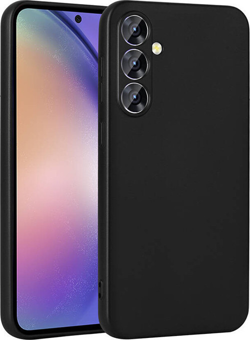 Galaxy A55 Kılıf MKST Premier Silikon Kapak - Siyah