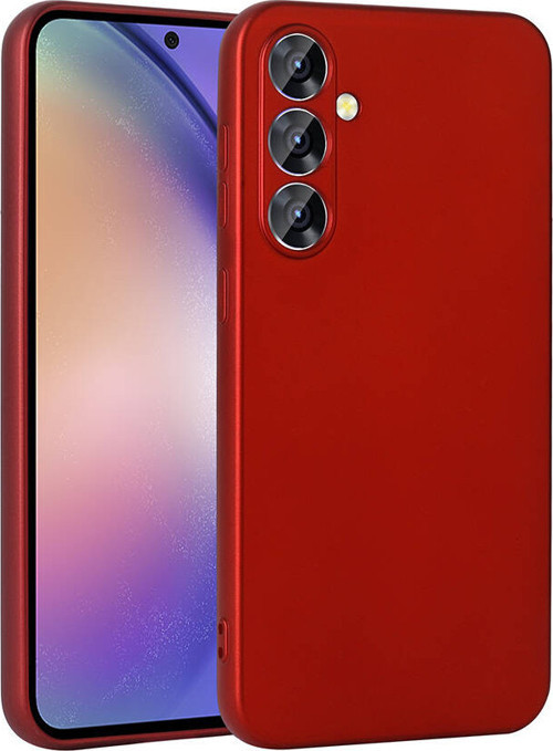 Galaxy A55 Kılıf MKST Premier Silikon Kapak - Kırmızı