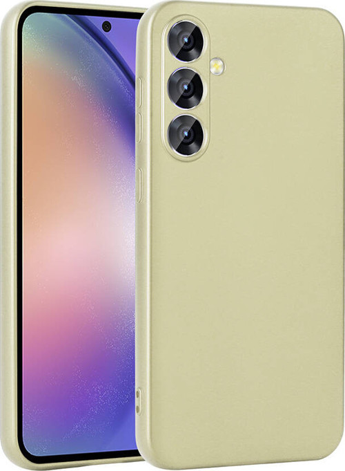 Galaxy A55 Kılıf MKST Premier Silikon Kapak - Gold