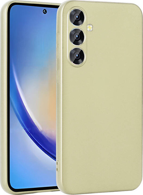 Galaxy A35 Kılıf MKST Premier Silikon Kapak - Gold
