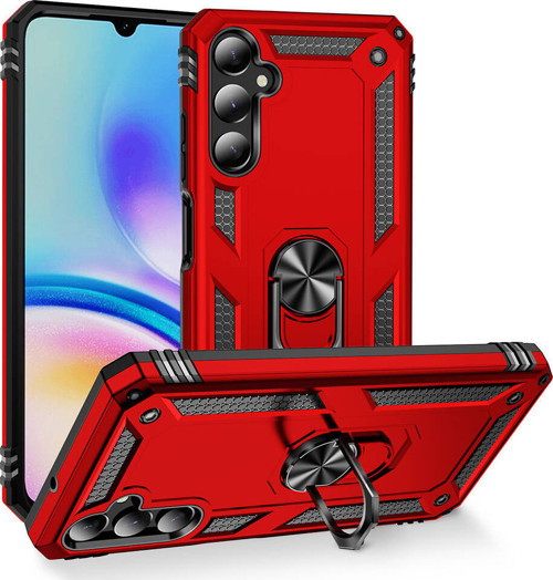 Galaxy A05S Kılıf MKST Vega Kapak - Kırmızı