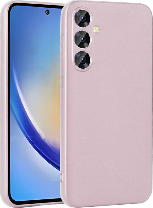Galaxy A35 Kılıf MKST Premier Silikon Kapak - Rose Gold