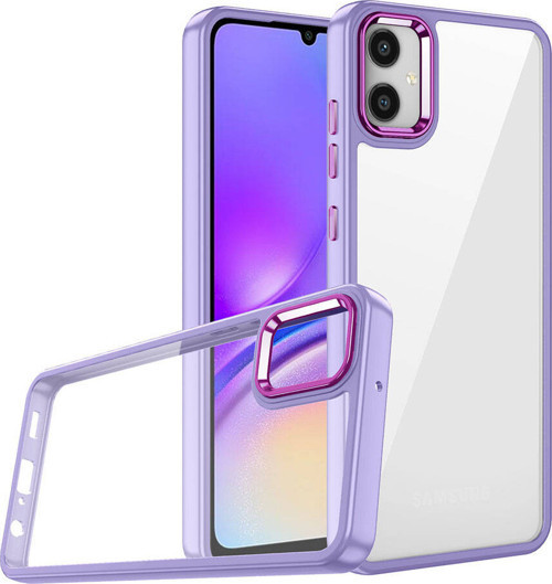 Galaxy A05 Kılıf MKST Flora Kapak - Lila