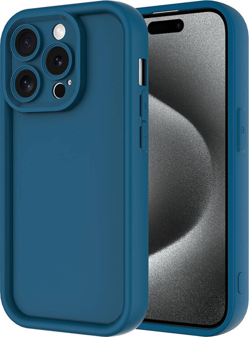 iPhone 15 Pro Kılıf Kamera Korumalı MKST Ananas Kapak - Koyu Yeşil