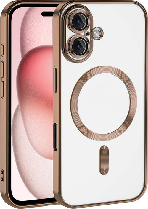 iPhone 16 Plus Kılıf Kamera Korumalı Magsafe Wireless Şarj Özellikli MKST Demre Kapak - Desert Titan
