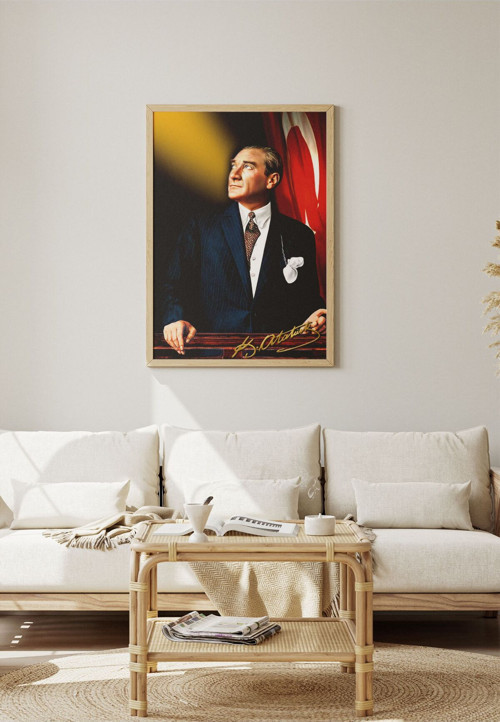 Çerçeve Görünümlü Atatürk Tablo