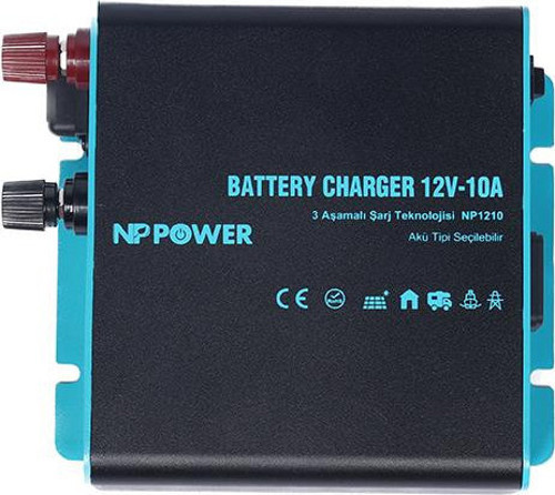 NP1210 NP Power 12V 10A AC-DC (Şebeke) Akü Şarj Cihazı