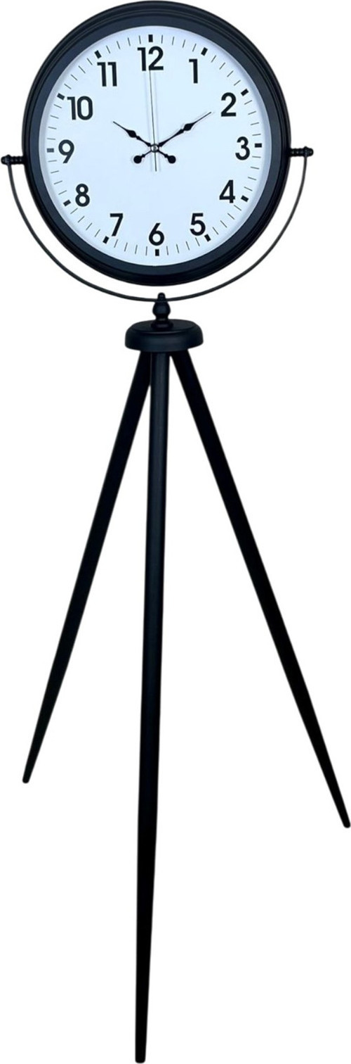 Büro Ev Ofis Hediyesi için Dekoratif Siyah Tripod Ayaklı Saat