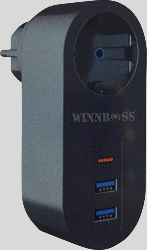 Büro Ev Ofis Cihazları için 2500W 2USB 1TypC Isıya Dayanır Termal Akım Korumalı Priz