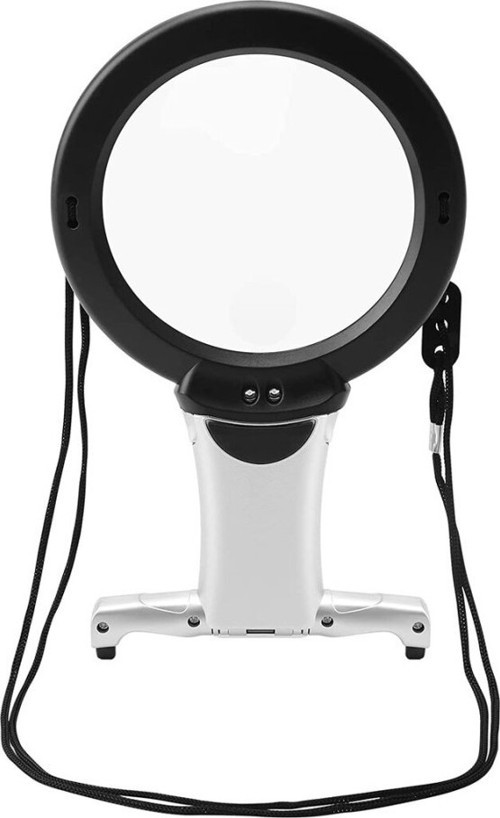 Büro Ev Ofis Hediyesi için 2X 6X Led Işıklı Büyüteç Boyun Asılı Tip Okuma Dikiş Büyüteci