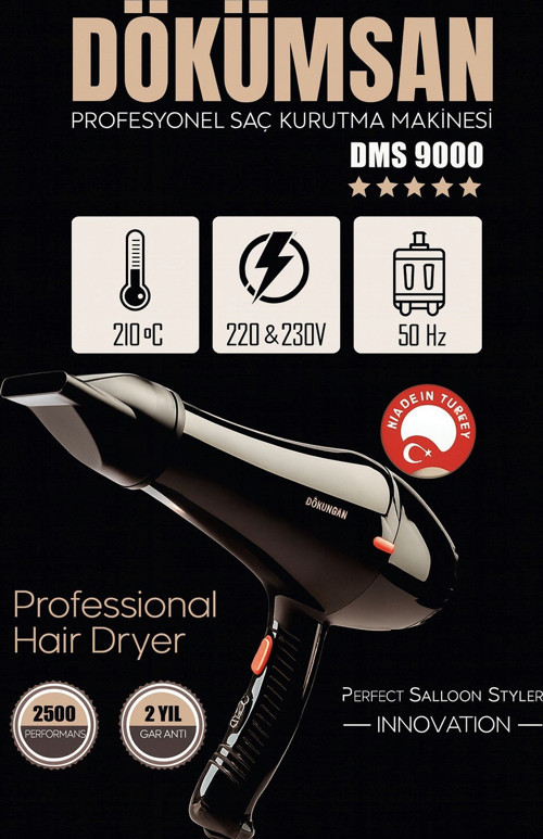 Dms-9000 Profesyonel Kuafor Fön Makinası