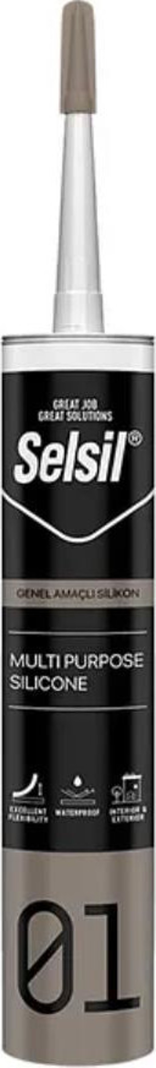 Genel Amaçlı Silikon Şeffaf 10 Adet 280 ml