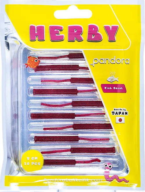 Herby 5cm 10 Adet LRF Silikonu Red Berry