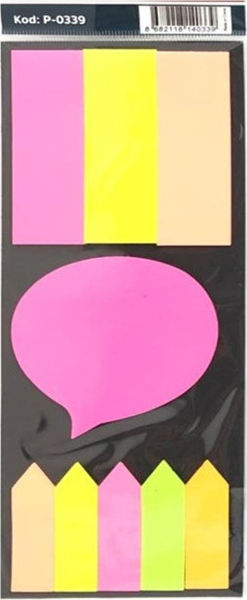 Şekilli Yapışkanlı Postit Seti - 2 adet