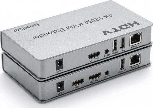 Enkado EKD-HE120KVM 4K 120 Metre HDMI USB KVM Extender Görüntü Aktarıcı