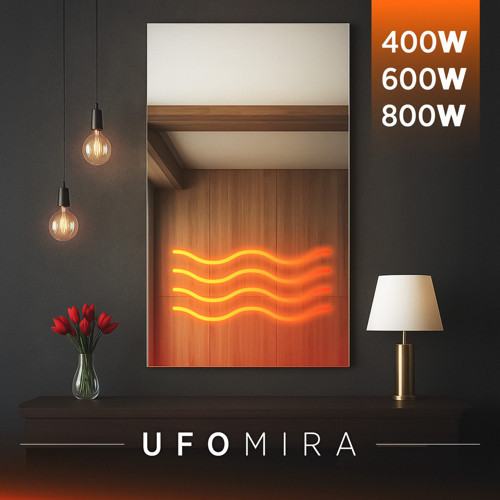 Ufomıra Hem Ayna Hem 800W Oda Ve İç Mekan Isıtıcısı