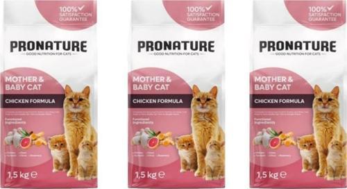 Mother & Baby Tavuk Etli Kuru Kedi Maması 1,5 Kg*3 Adet