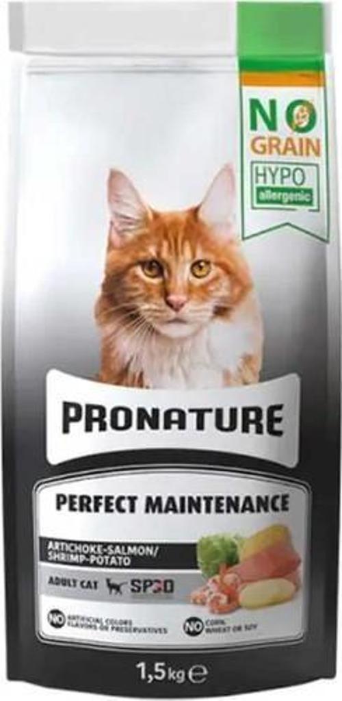 Perfect Maintenance Tahılsız Karidesli Somunlu Patatesli ve Enginarlı Yetişkin Kedi Maması 1,5 Kg