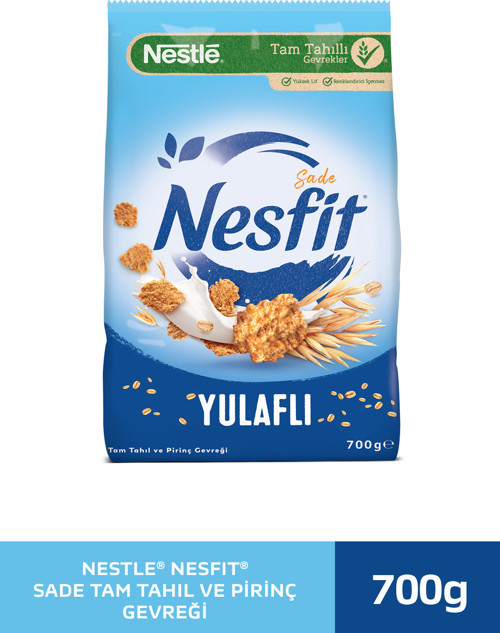 NESFIT Sade Tam Tahıl ve Pirinç Gevreği 700g