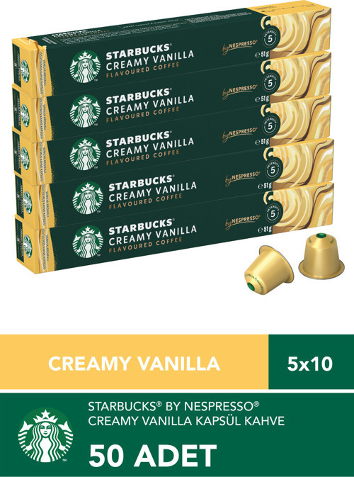 by Nespresso Vanilla Kapsül Kahve 5 X 10 adet