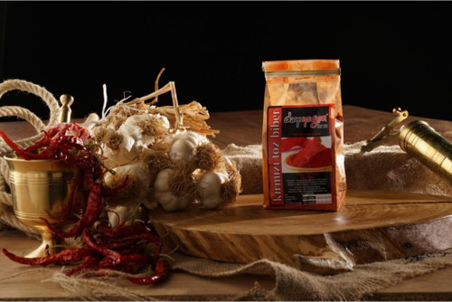 Çok Acılı Maraş Toz Biber 500 Gr Ev Yapımı- Doğal