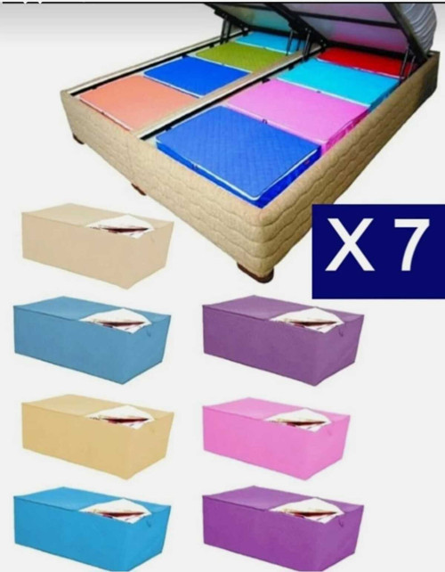 Nefes Alabilen Kumaş Home Kazak Hurcu 45 X 45 X 50 Ekstra Dayanıklı Çok Renkli 7Adet